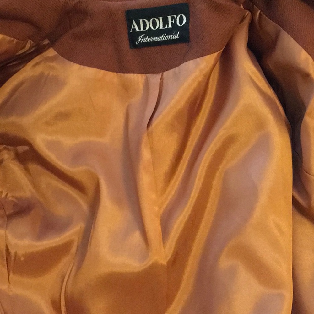 Wool Blazer Rust Color Size 2p Euc - image 5